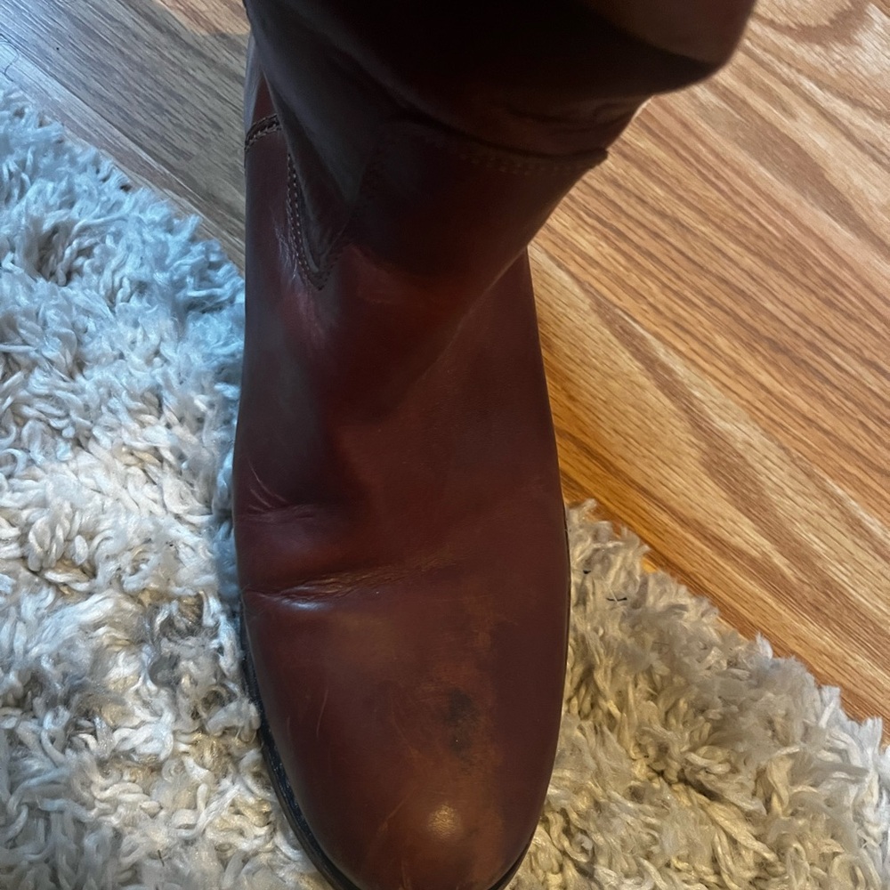 Frye Melissa cognac riding boots sz 8